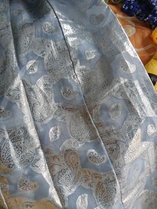Beautiful Blue &amp; Silver material