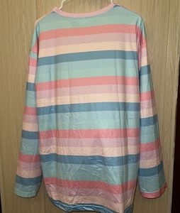Japenese Pastel Stripe Long Sleeve Shirt