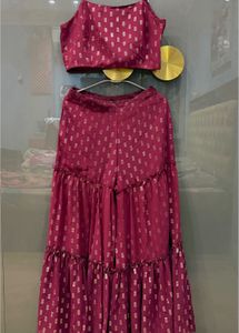 BURGUNDY FESTIVE CO-ORD SET