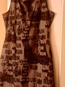 Graphic Print Sleeveless Dress