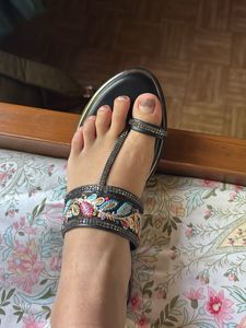 Embellished Flat Sandals