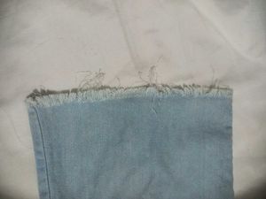 Stretchable Blue Denim Palazzo Pants