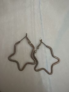 COMBO 2 Pairs of Trendy Hoop Earrings Rhinestone &amp;