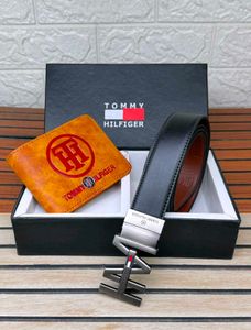 Tommy Hilfiger Belt and Wallet Set