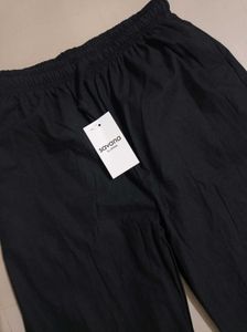 Savana Black Cotton Pants