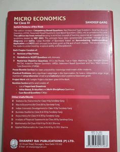 Sandeep Garg Economics Textbooks (Class XI)