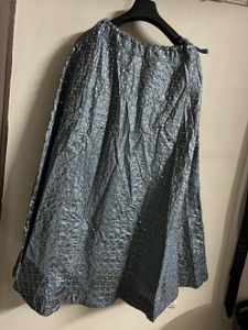Sparkling Grey Ethnic Skirt