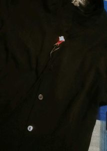 Chic Black Button-Up Top &amp; shirt