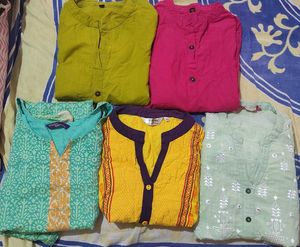 Lot of 5 Women's Kurtas