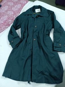 Stylish Teal Trench Coat