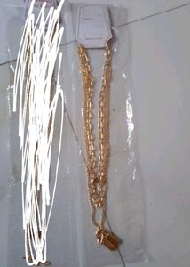 stylish Layered Gold Heart Necklace