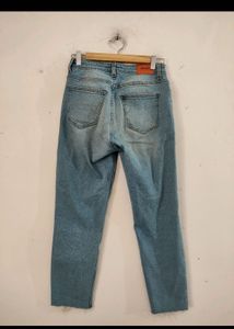 Ripped Light Wash Denim Jeans