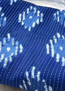 Blue &amp; White Print Kurti
