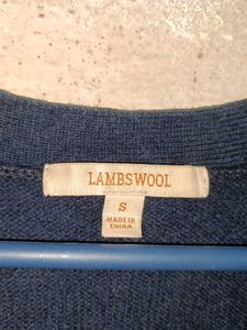 🇨🇳LAMBSWOOL Winter Fashion Cardigan Sweater Blu