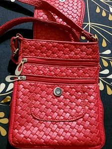 Stylish Red Sling Bag