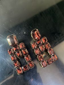 Dangling Gemstone Earrings