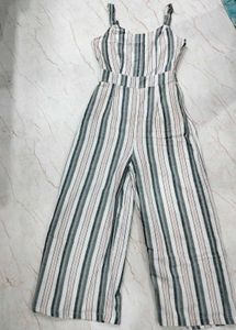 Striped Wide-Leg Jumpsuit