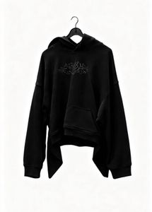 Black Cropped Hoodie