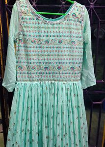 Beautiful Teal Ethnic Gown