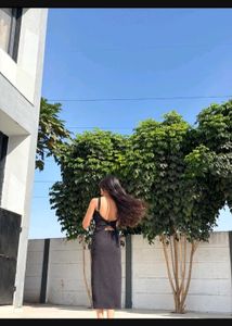 Sleek Black Maxi Dress