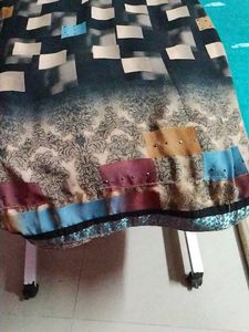 Chiffon Saree With Stone Work