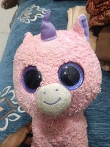 Pink Plush Unicorn Toy
