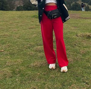 red trouser size 30 waist