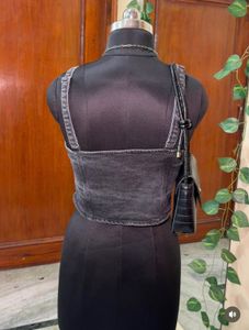 Denim Corset Top
