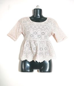 Pink Embroidery Tops (Women's)