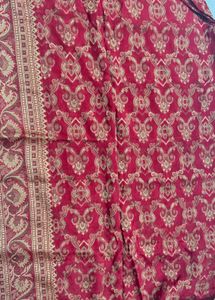 Red &amp; Gold Blouse Piece