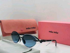 Miumiu Rimless Oval Sunglasses PREMIUM QUALITY