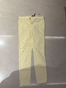 Yellow Cropped Trousers