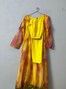 Vibrant Tie-Dye Ethnic Gown