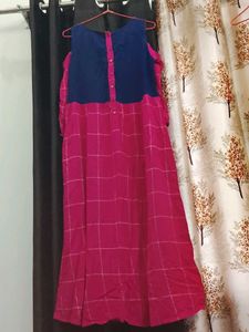 Ateesa Pink Cold Shoulder Maxi Dress