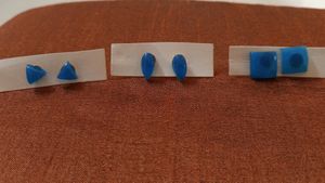 Resin Stud Earrings Set Of 3
