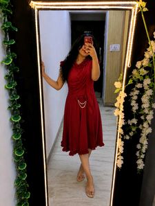 red dress