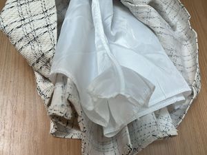 Checked Tweed Skirt with Built in Shorts