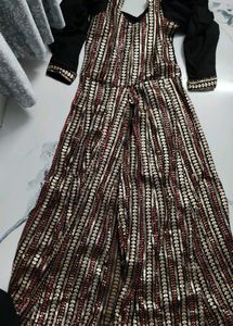 Embellished Black Kurta