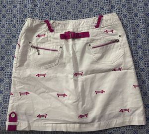 Cute Dachshund Print Skirt