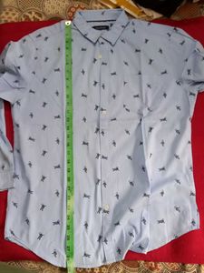 Men's Astronaut Print Button-Down Shirt