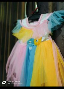 Colorful Tulle Party Dress for Girls