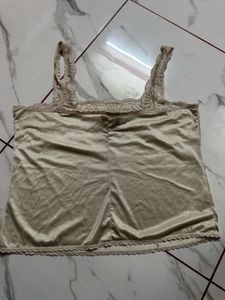 Lace Trim Camisole Slip Top
