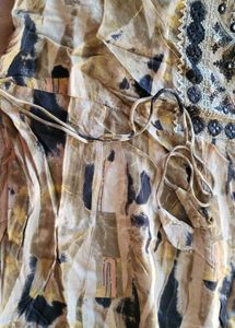 Elegant Printed Anarkali maxi dress