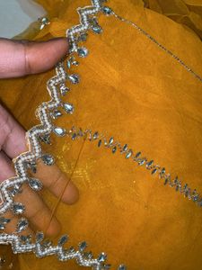 Beautiful Saree With Stiched Blouse Peticaot