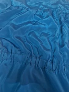 Chic Teal Blue Zipper Dress