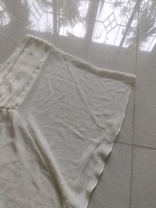 Elegant Off-White Flowy Tunic Top