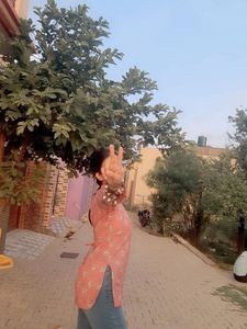 Pink Floral Kurta