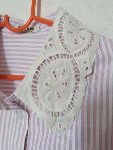 Miumiu authentic Striped Button-Up Shirt