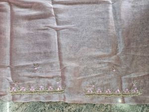 Stunning Pink Embellished Saree