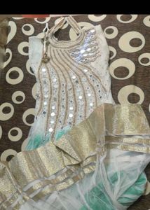 Beautiful White Pearl Gown